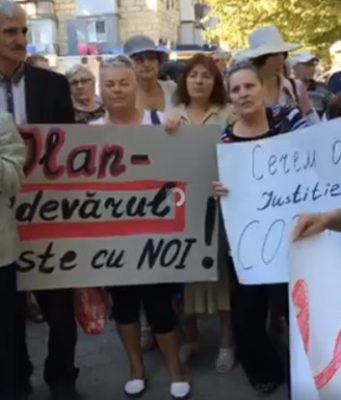 Сторонники Илана Шора вышли на протест в Кишиневе