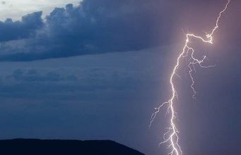 Жёлтый код: дожди, грозы и сильный ветер гроза молния