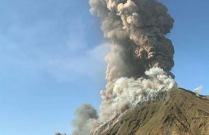 Извержение вулкана в Италии