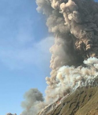 Извержение вулкана в Италии