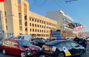 Массовое ДТП произошло в Кишиневе ДТП