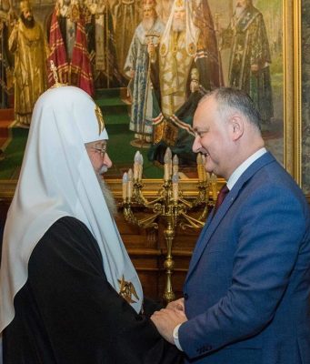 Игорь Додон пригласил Патриарха Московского и всея Руси Кирилла в Молдову