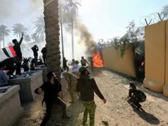 Штурм посольства США в Багдаде (видео)