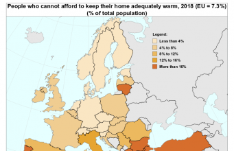 В Болгарии 34 процента населения не могут позволить себе обогревать жилье зимой