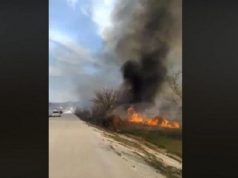 Возле Данчен случился крупный пожар