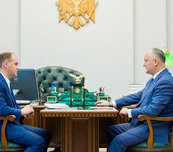 Состоялась рабочая встреча президента с примаром Кишинева