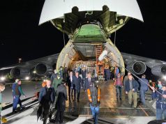 Российский самолет доставил в Кишинев большую партию медоборудования для борьбы с коронавирусом