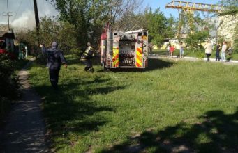 Пожар по неосторожности в г.Басарабка (ВИДЕО)