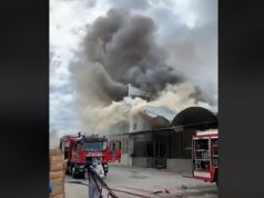 На Moldexpo в Кишиневе вспыхнул пожар: на месте работают спасатели