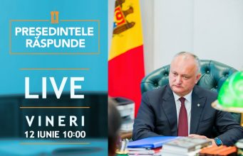 Игорь Додон ответит в прямом эфире на вопросы граждан