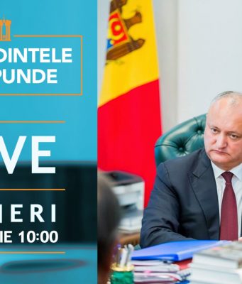 Игорь Додон ответит в прямом эфире на вопросы граждан