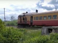 Этот поезд в огне: дизель загорелся на севере Молдовы
