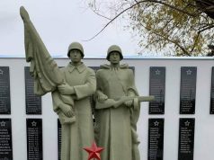 Восстановлен памятник братской могилы советских воинов, погибших в годы Великой Отечественной войны