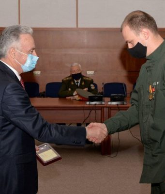 Медали Минобороны РМ удостоен президент Боксерского клуба „Воевод” Сергей Фреюк