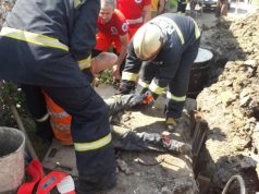 В Теленештах пожарные спасли попавшего под обвал человека