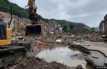 На пострадавшую от наводнения Бельгию вновь обрушились дожди