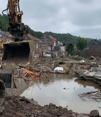 На пострадавшую от наводнения Бельгию вновь обрушились дожди