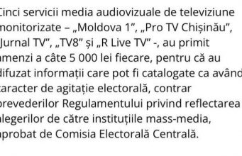 Несколько вещателей оштрафованы Аудиовизуальным советом за скрытую агитацию