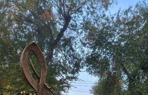 В Кишиневе на улице Евгения Доги появилась скульптура в виде скрипичного ключа, символизирующего творчество композитора