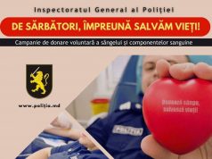Генеральный инспекторат полиции Молдовы начал акцию по сдаче крови и ее компонентов, в которой в первый день приняли участие около 200 полицейских