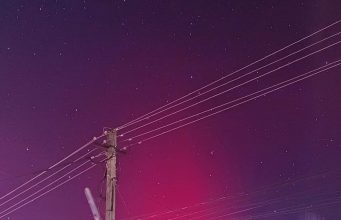 В первую ночь 2025 года жители Молдовы и Румынии наблюдали полярное сияние «Аврора».