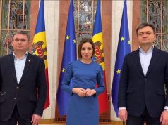 Президент Майя Санду, спикер парламента Игорь Гросу и премьер-министр Дорин Речан отправились в районы страны