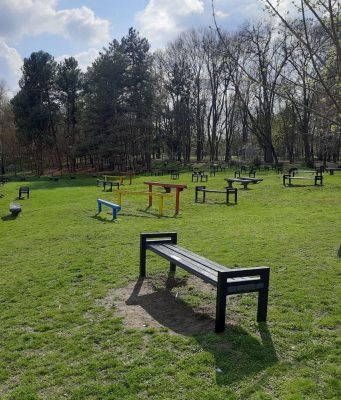 Муниципалитет Кишинёва готовит парки к лету: в «Долине роз» обновили 130 скамеек