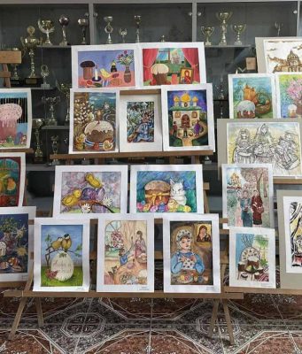 В Кишинёве открылась пасхальная выставка детского творчества