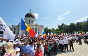 Партия социалистов на Марше семьи в Кишиневе
