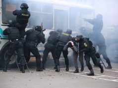 Полиция Fulger провела тактические учения с бронетехникой в Штефан-Водэ