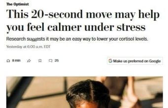 Учёные нашли способ снизить стресс всего за 20 секунд — если перед важным разговором, выступлением или в другой стрессовой ситуации вас накрывает тревога, попробуйте эту технику.