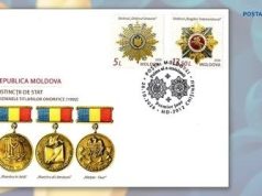 Почта Молдовы выпустила серию марок «Государственные награды Республики Молдова»